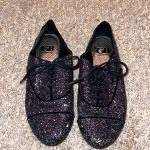 Gianni Binni oxford style sparkle shoes
